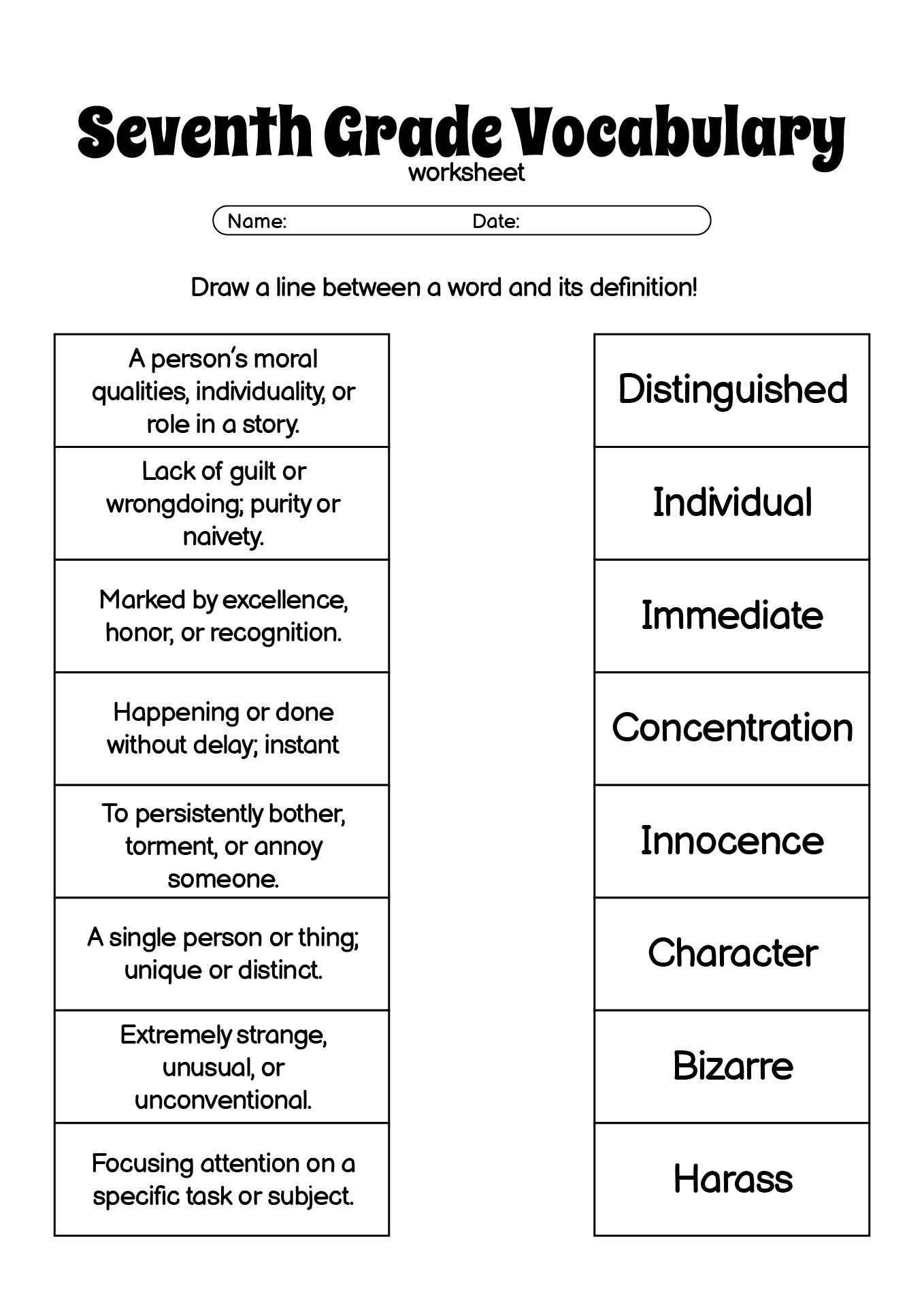 15 7th Grade Spelling Words Worksheets Free PDF At Worksheeto