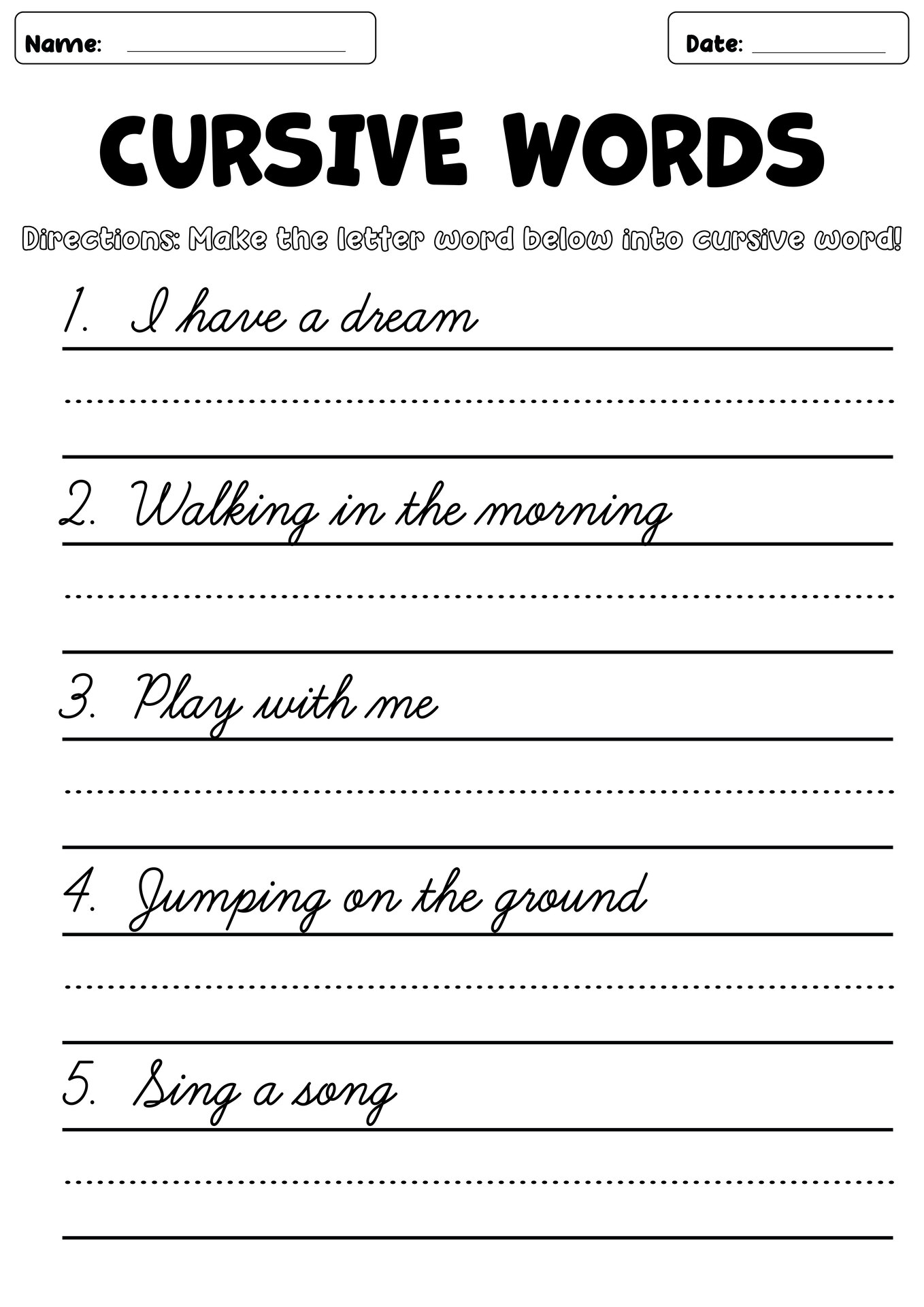 Free Handwriting Worksheets For Second Grade Free Handwriting Worksheets For Second Grade