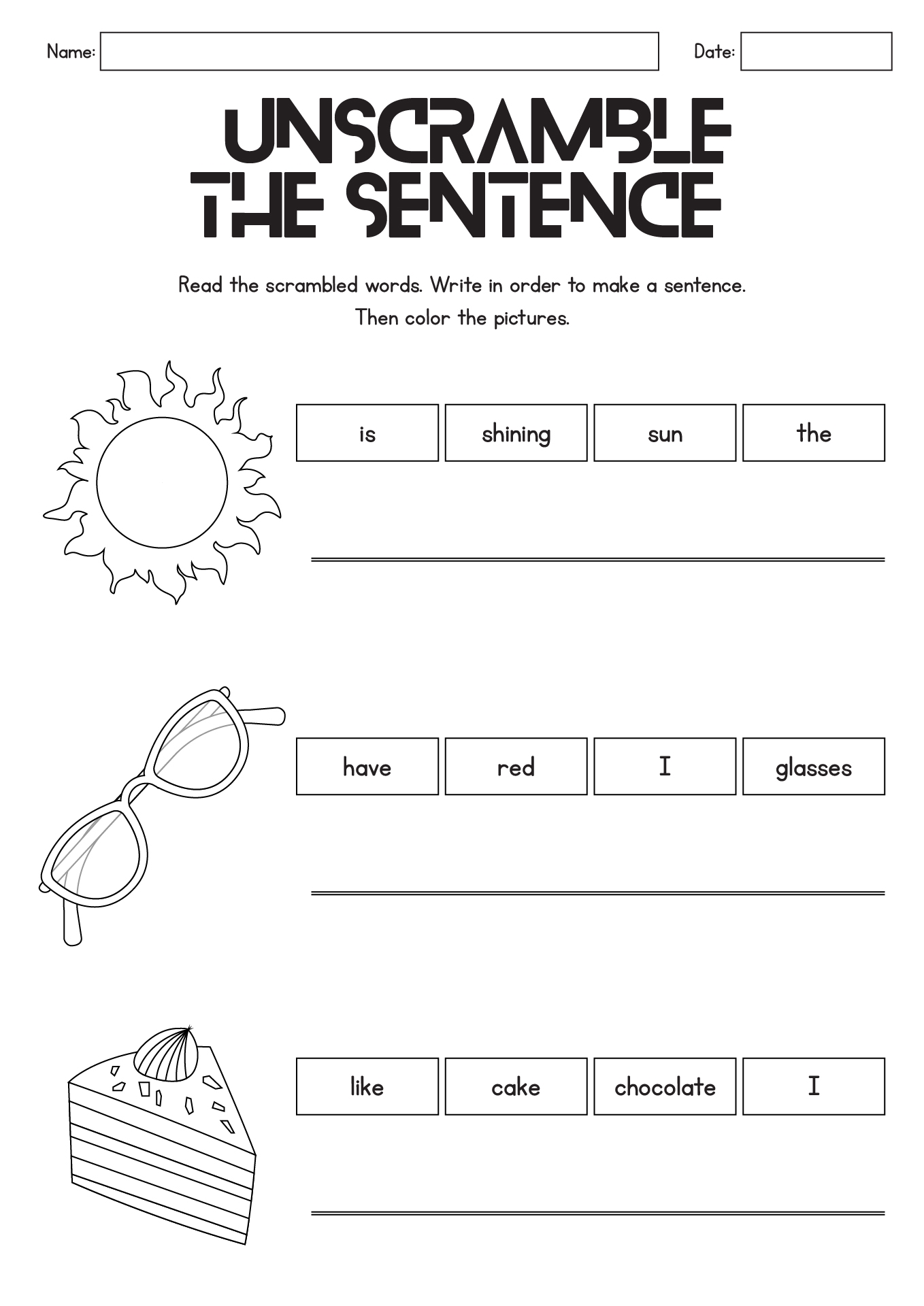 15 Kindergarten Sentence Worksheets Free PDF At Worksheeto 15 Kindergarten Sentence Worksheets Free PDF At Worksheeto