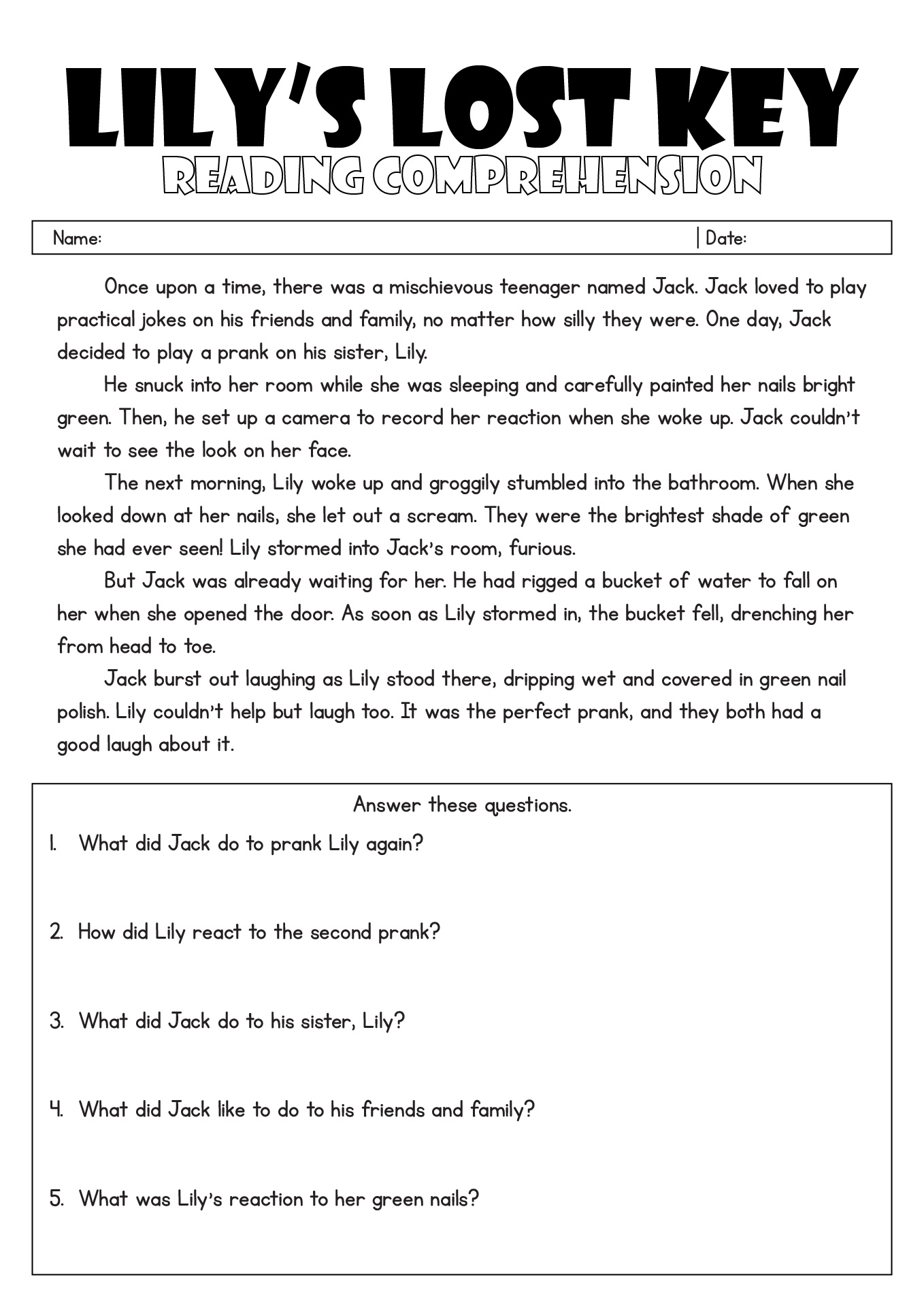 15 Printable 9th Grade Reading Comprehension Worksheets Free PDF 15 Printable 9th Grade Reading Comprehension Worksheets Free PDF