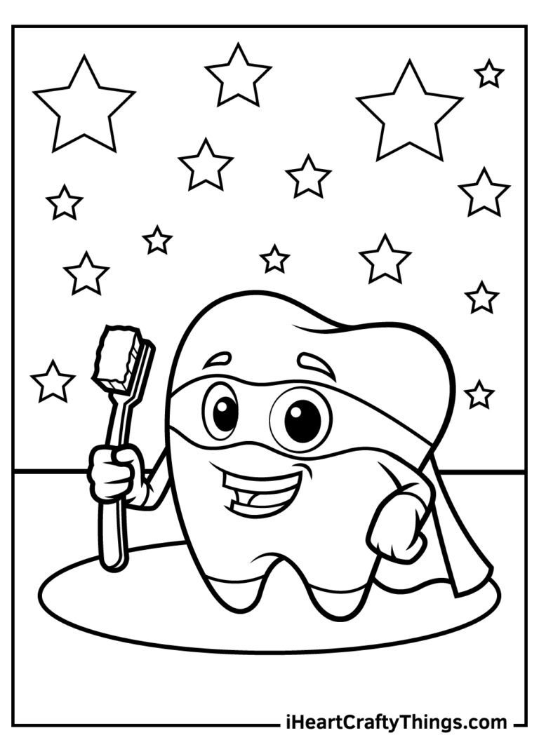 15 Tooth Coloring Pages 100 Free Printables 