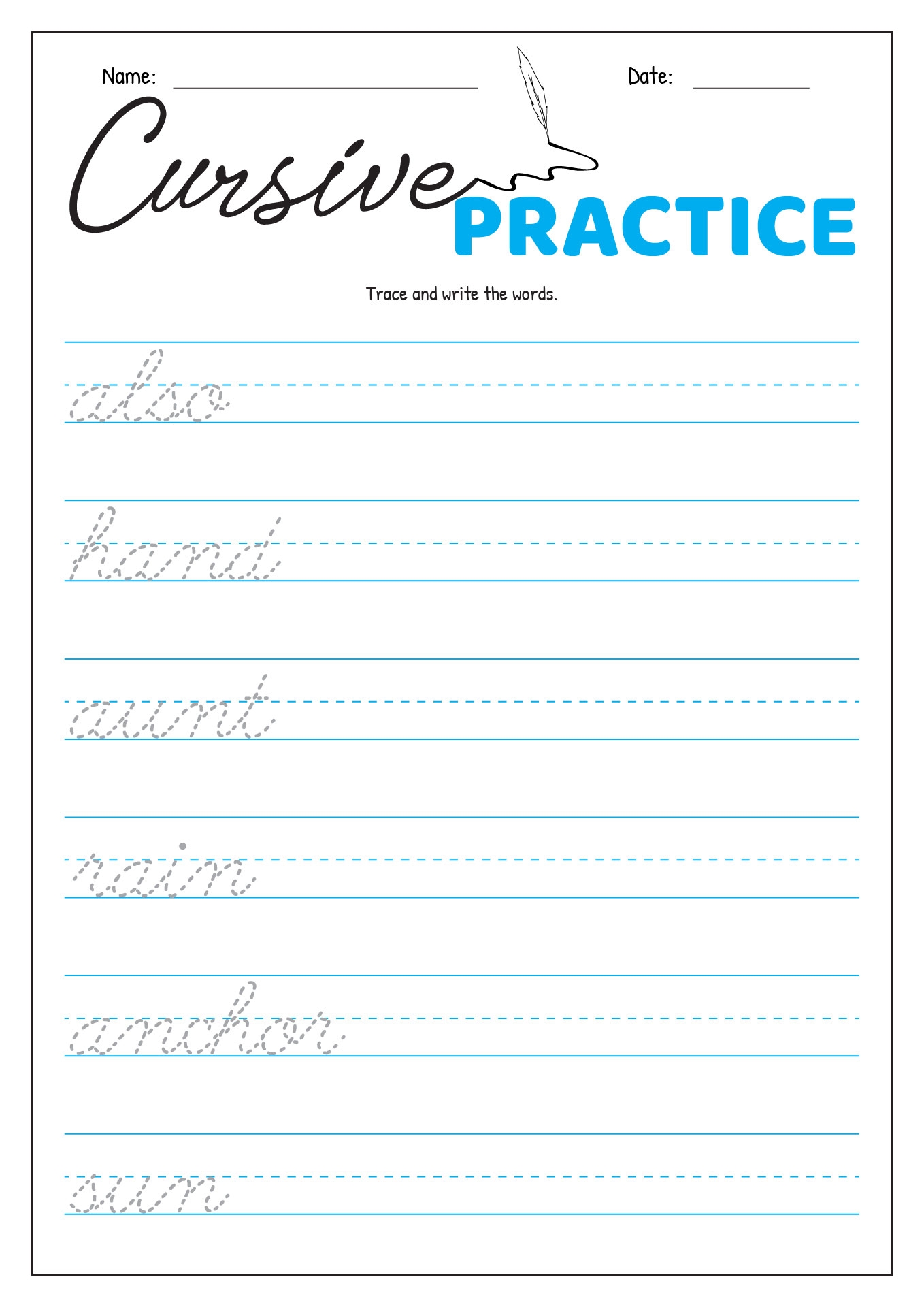16 Cursive Writing Worksheets For 3rd Grade Free PDF At Worksheeto 16 Cursive Writing Worksheets For 3rd Grade Free PDF At Worksheeto