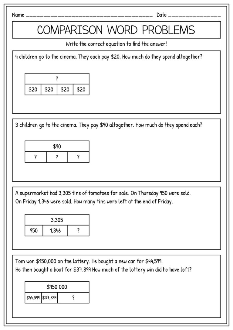 16 Multiplication And Division Word Problems Worksheets Free PDF Worksheets Library