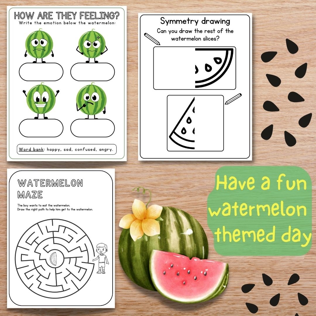 Watermelon Maze Worksheet
