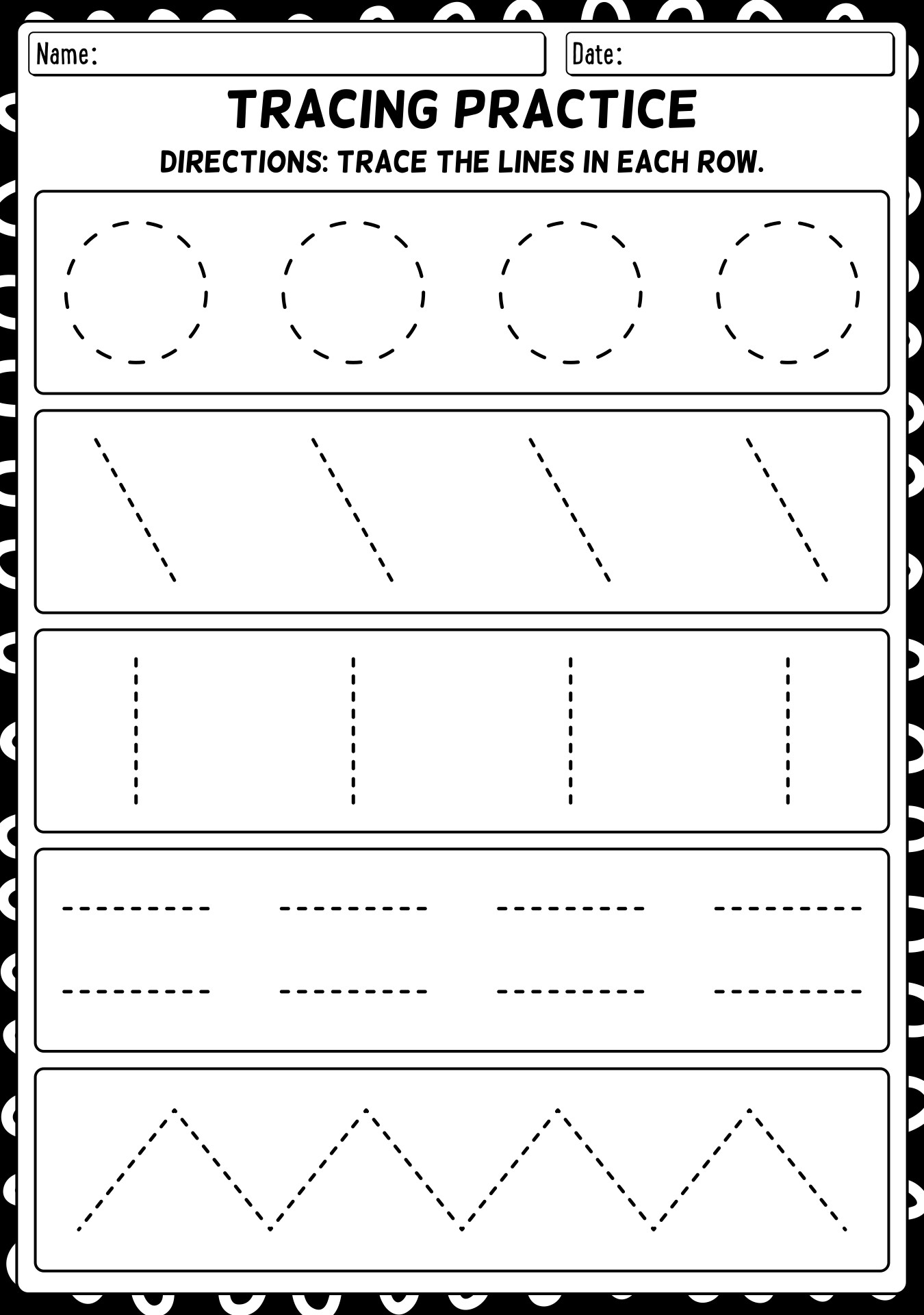 Pre Writing Worksheets Free Printable