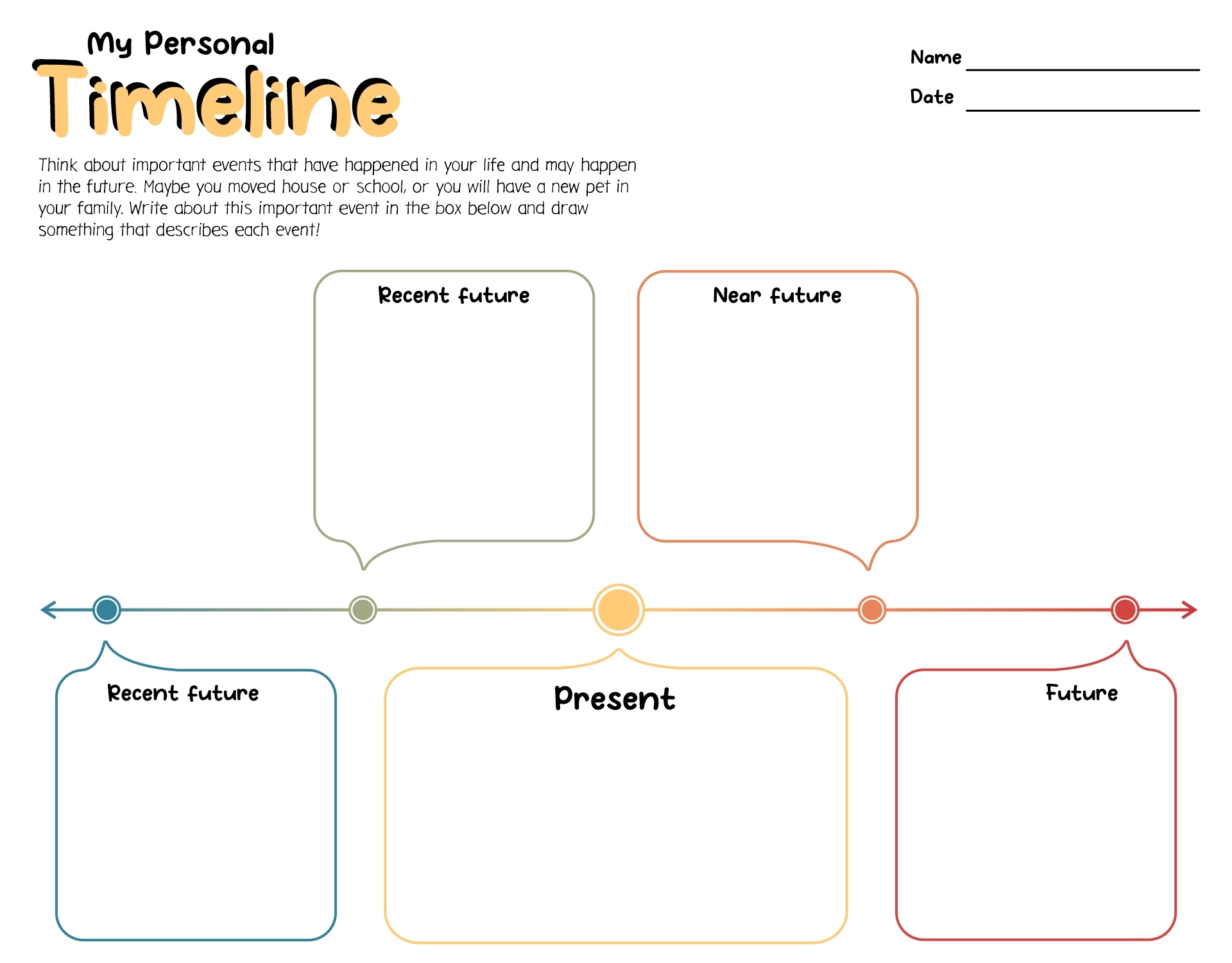 17 Blank Printable Timeline Worksheets Free PDF At Worksheeto