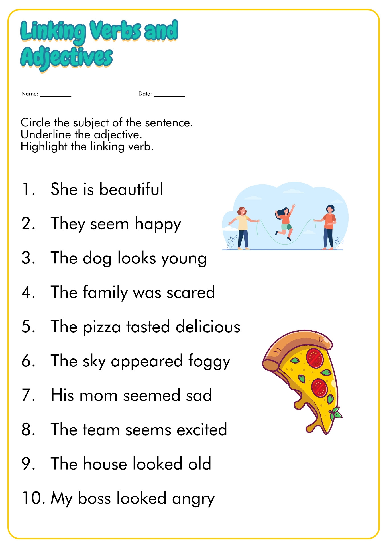 Free 4th Grade English Worksheets