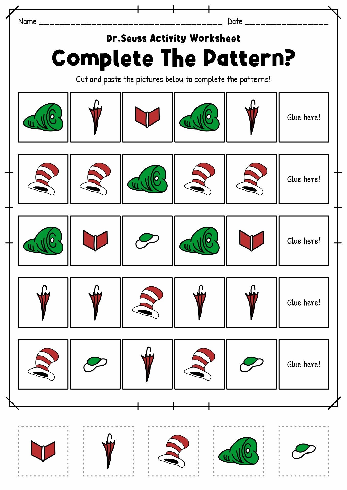 18 Dr Seuss Worksheets For Preschool 18 Dr Seuss Worksheets For Preschool