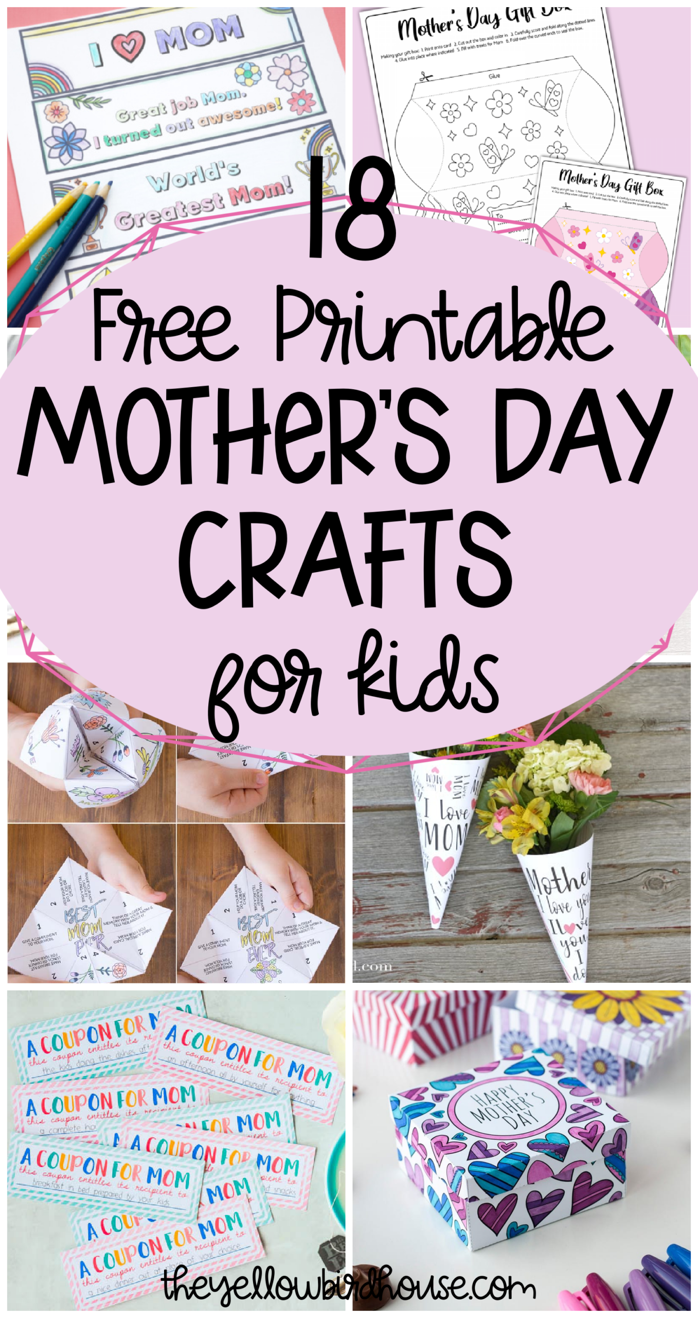18 Free Printable Mother s Day Crafts For Kids 18 Free Printable Mother s Day Crafts For Kids