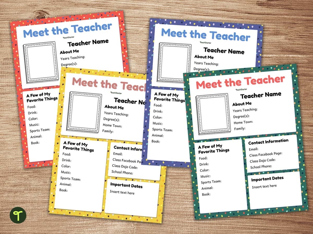 18 Unique Meet The Teacher Ideas Printables For Every Classroom Teach Starter 18 Unique Meet The Teacher Ideas Printables For Every Classroom Teach Starter