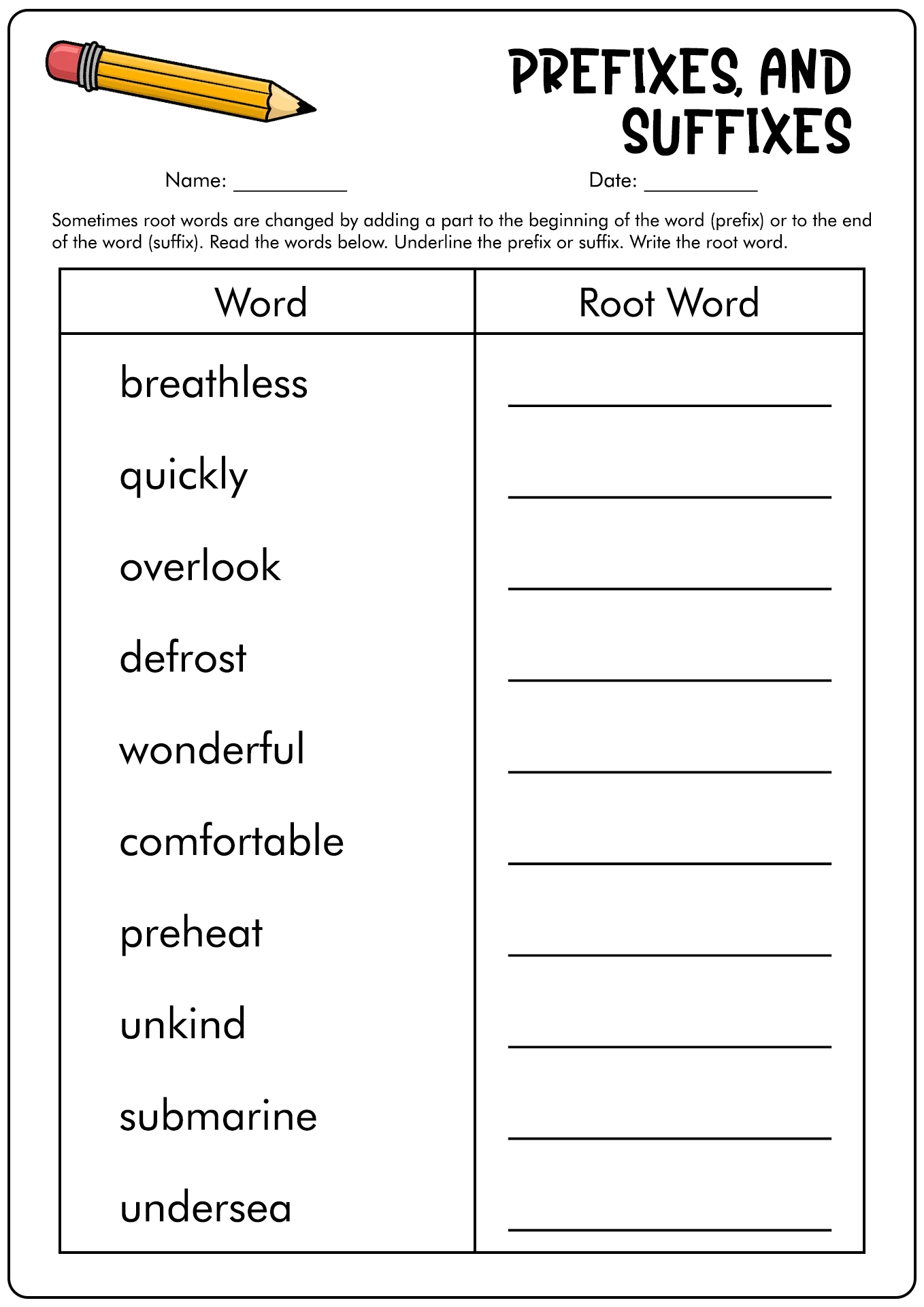 19 Free Printable Prefix Worksheets 4th Grade Free PDF At Worksheeto 19 Free Printable Prefix Worksheets 4th Grade Free PDF At Worksheeto