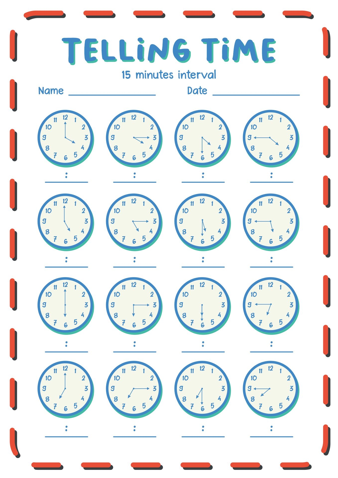 19 Telling Time Worksheets For First Grade Free PDF At Worksheeto