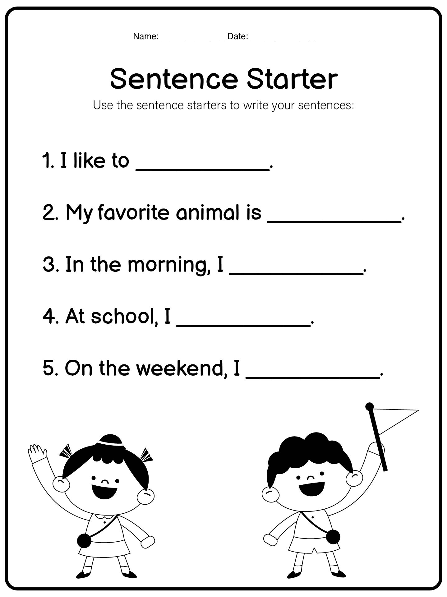 19 Writing Worksheets For 1st Graders Free PDF At Worksheeto