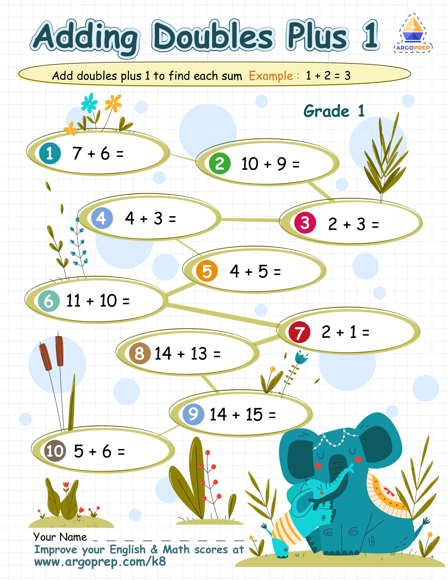 1st Grade Adding Doubles Worksheets For Free ArgoPrep 1st Grade Adding Doubles Worksheets For Free ArgoPrep