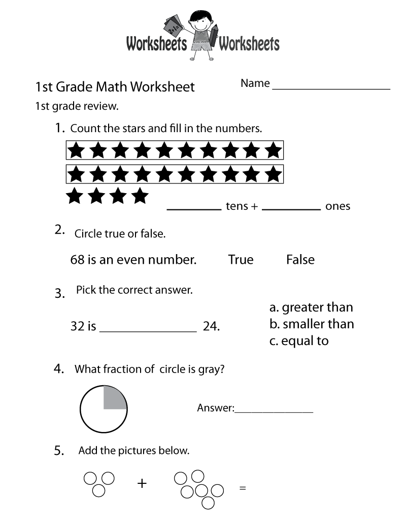 1st Grade Math Review Worksheet Worksheets Worksheets 1st Grade Math Review Worksheet Worksheets Worksheets