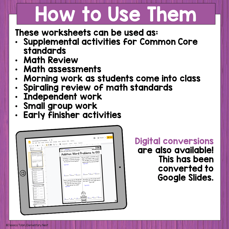 Common Core Standards Printable Worksheets