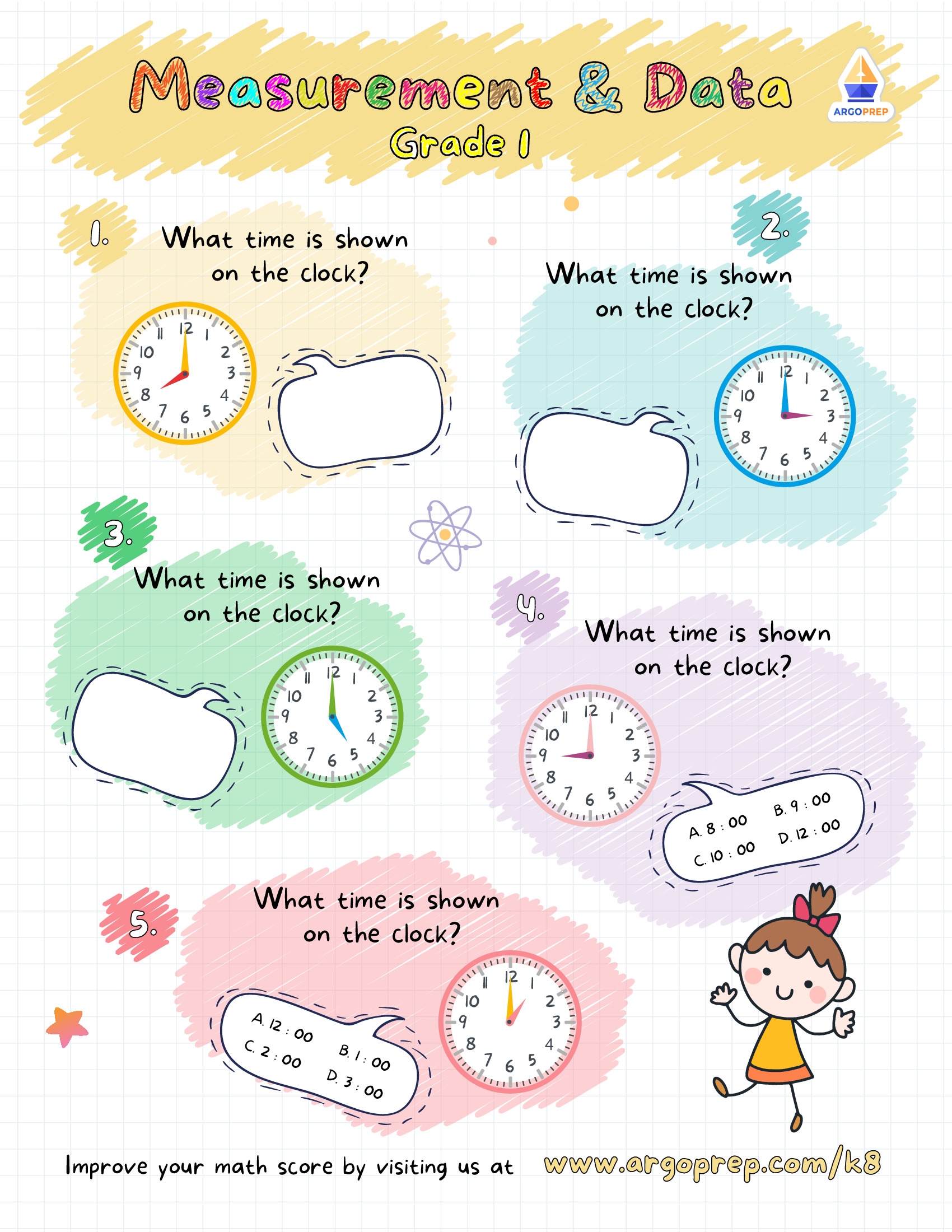 1st Grade Telling Time Worksheets For Free ArgoPrep