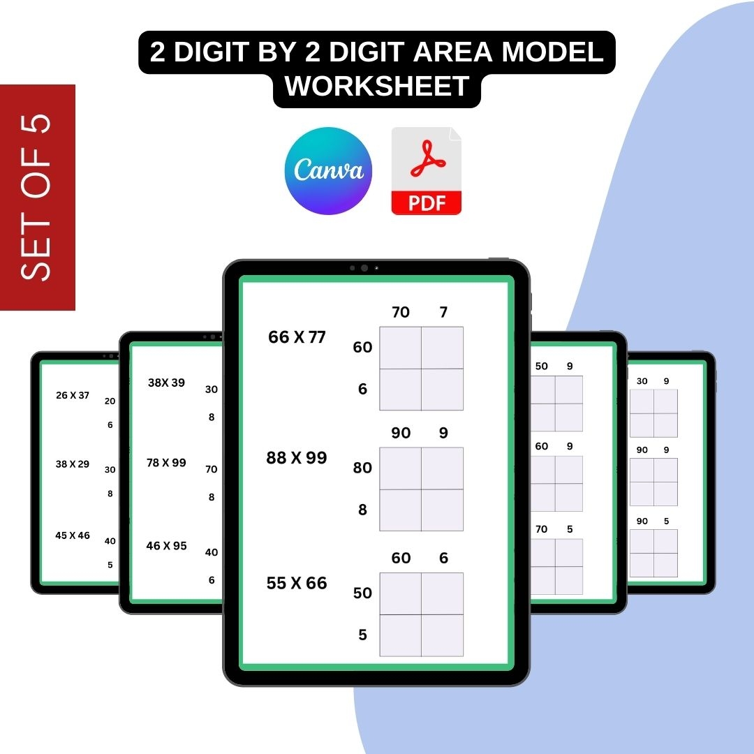 Free Printable Area Model Division Worksheets Free Printable Area Model Division Worksheets