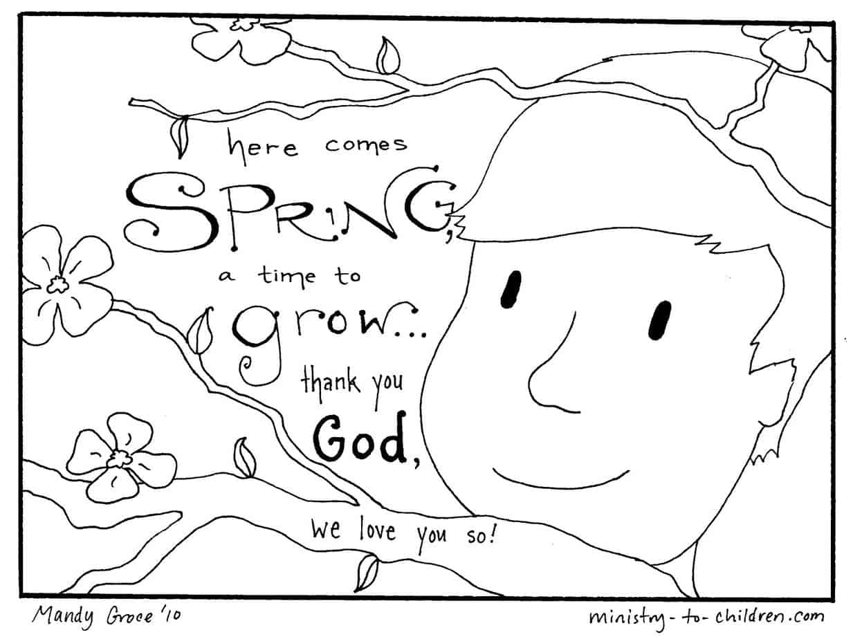 2 Spring Coloring Pages Easy PDF Print 100 Free 2 Spring Coloring Pages Easy PDF Print 100 Free