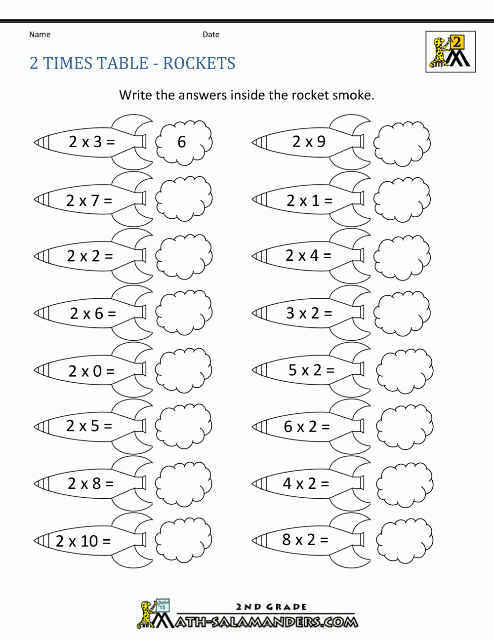 2 Times Table 2 Times Table