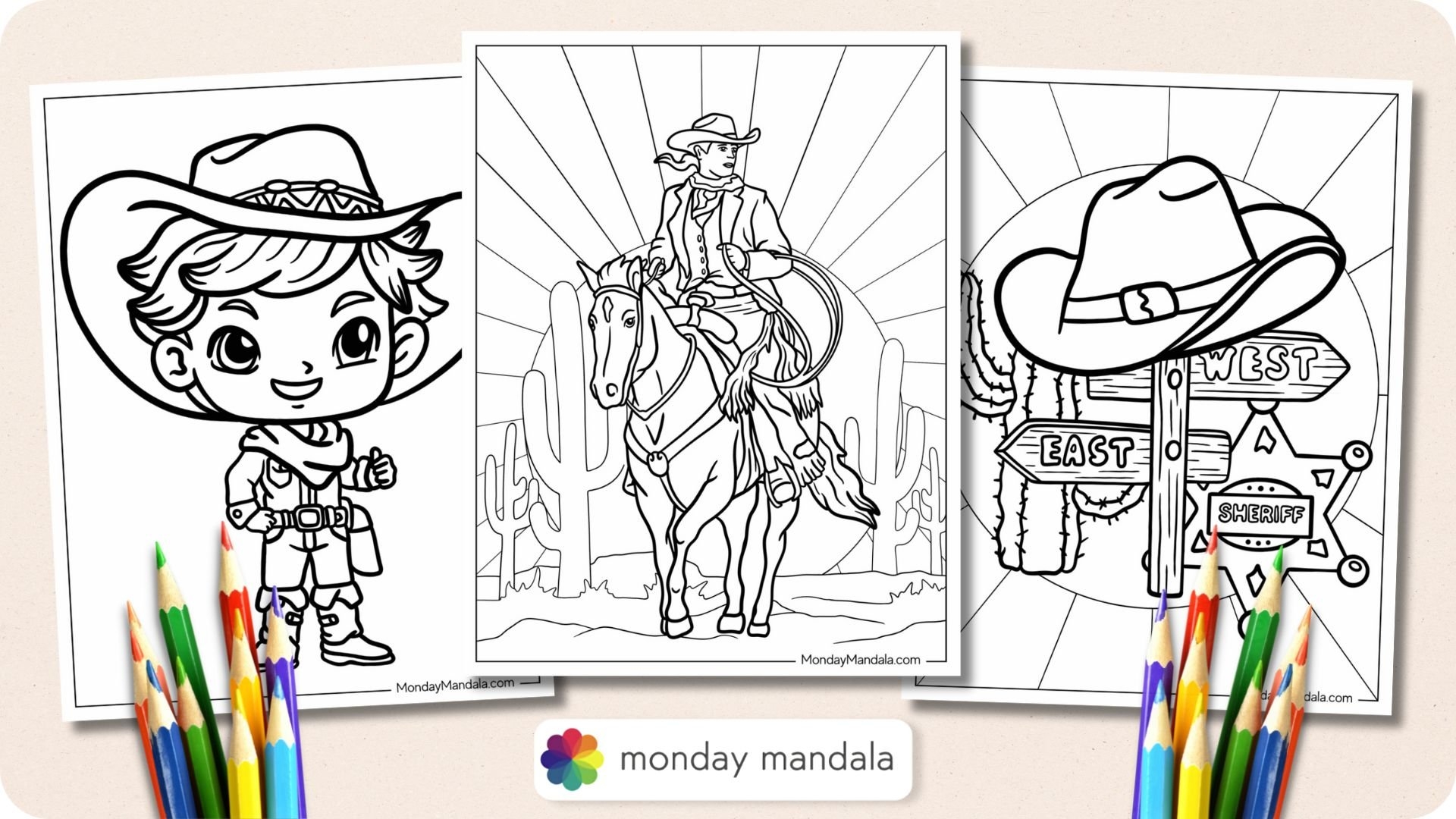 20 Cowboy Coloring Pages Free PDF Printables 20 Cowboy Coloring Pages Free PDF Printables