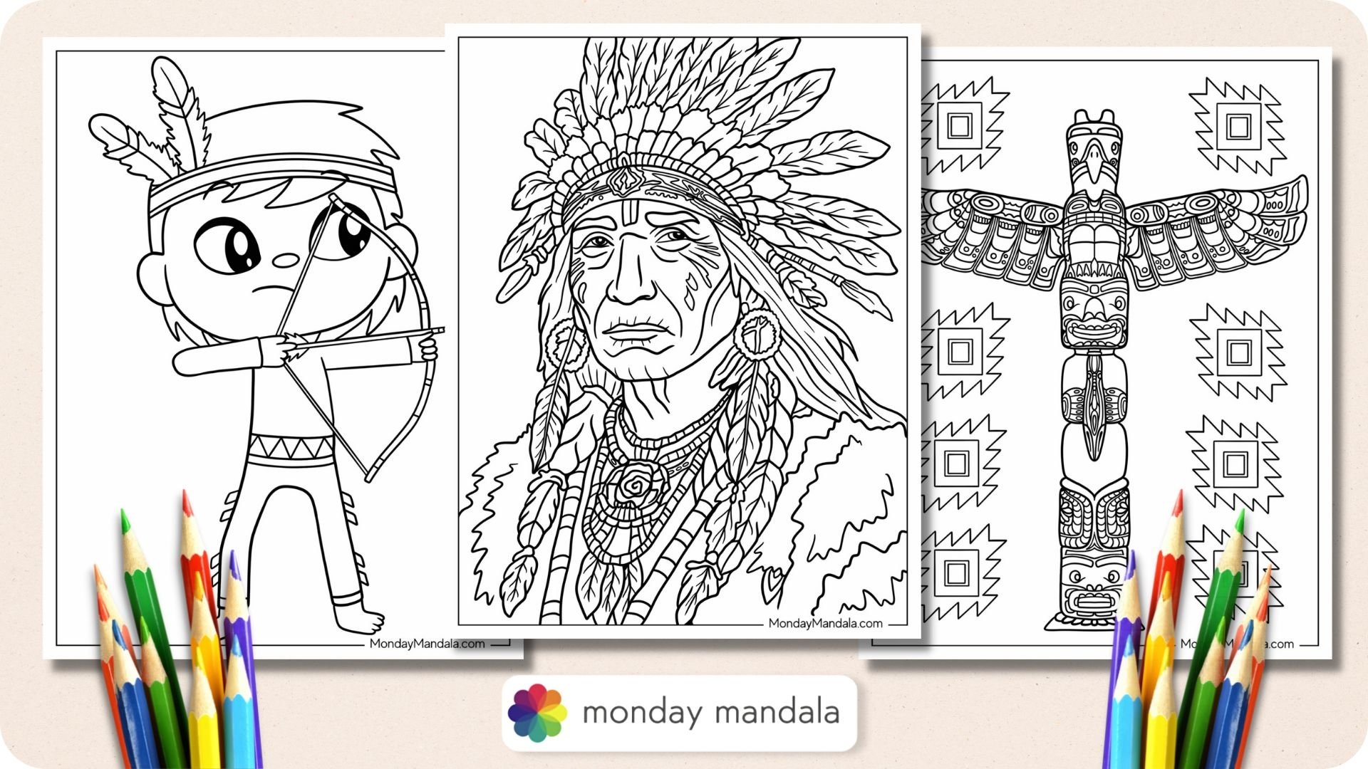 20 Native American Coloring Pages Free PDF Printables 20 Native American Coloring Pages Free PDF Printables