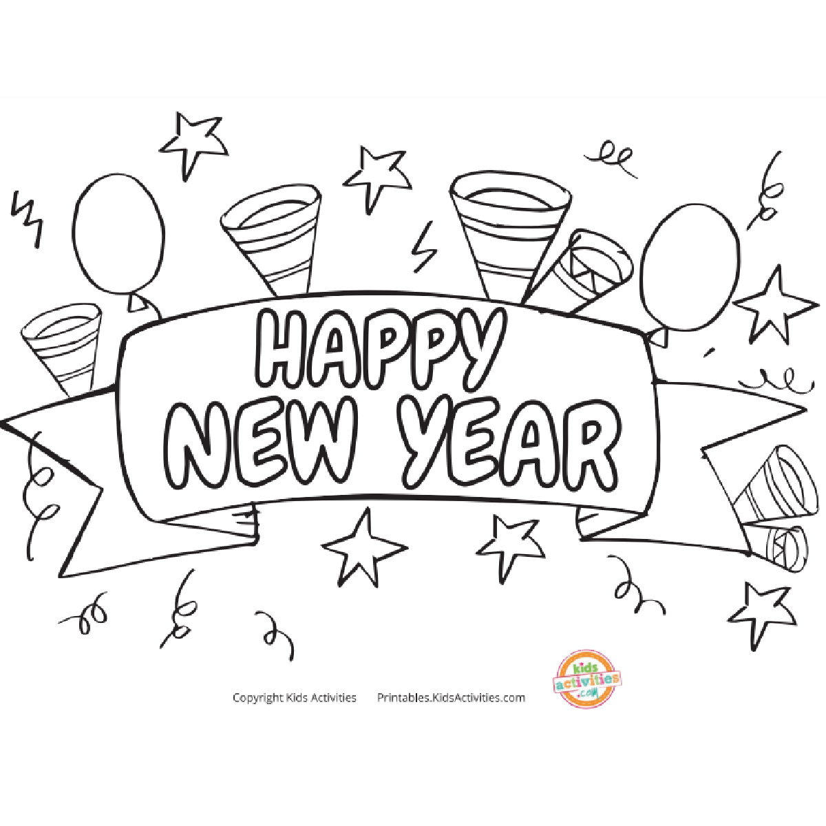 22 New Years Eve Coloring Pages And Worksheets To Ring In The New Year Kids Activities Blog 22 New Years Eve Coloring Pages And Worksheets To Ring In The New Year Kids Activities Blog