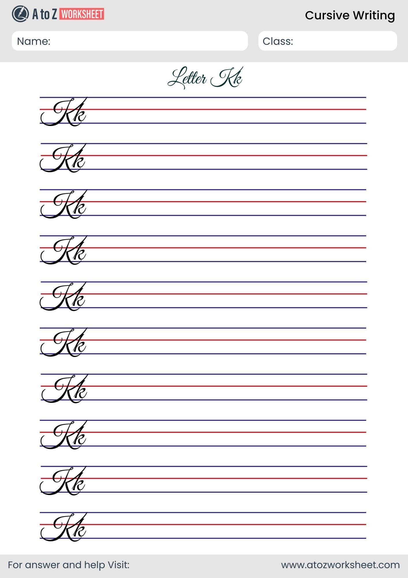 25 Free Cursive Writing Worksheetsu200b PDF A To Z Worksheet 25 Free Cursive Writing Worksheetsu200b PDF A To Z Worksheet