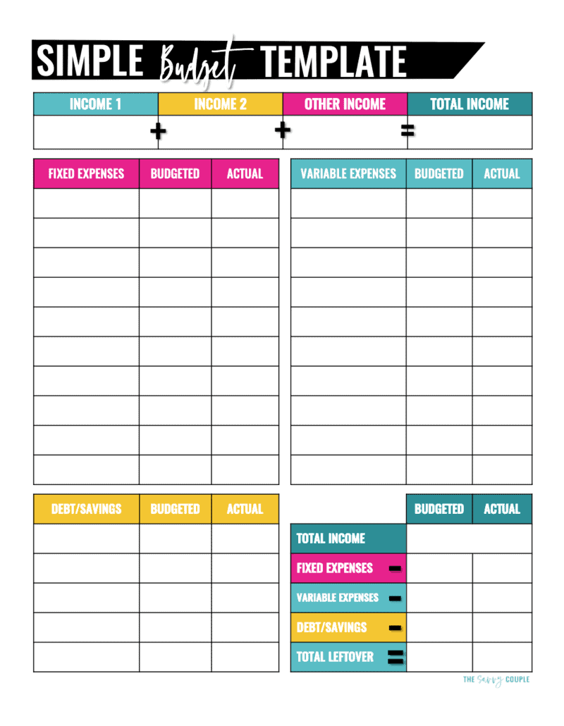 Free Printable Monthly Budget Worksheets Free Printable Monthly Budget Worksheets