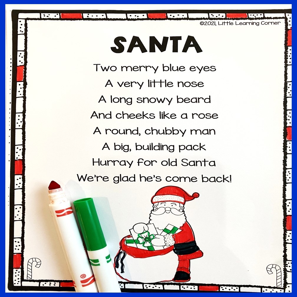 25 Short Christmas Poems For Kids Little Learning Corner
