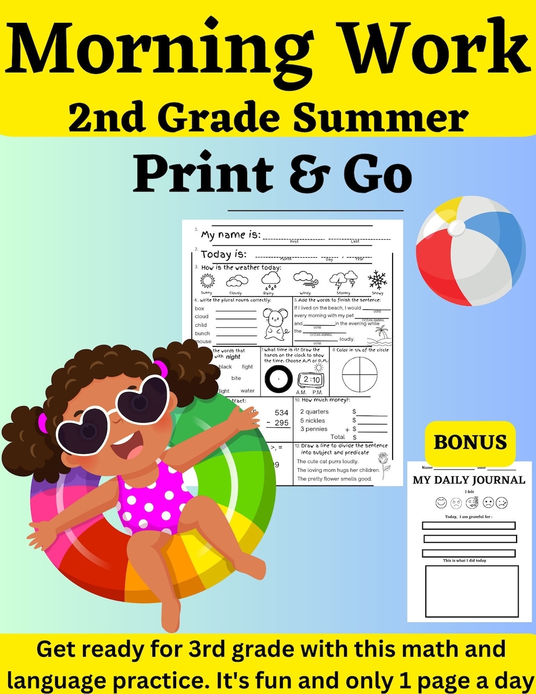 2nd Grade Summer Worksheets Free Printable 2nd Grade Summer Worksheets Free Printable