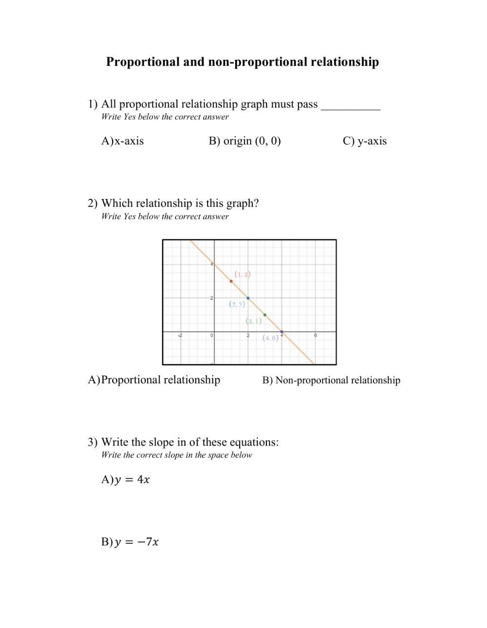3 6 Proportional And Non proportional Relationship old Worksheet Worksheets Library