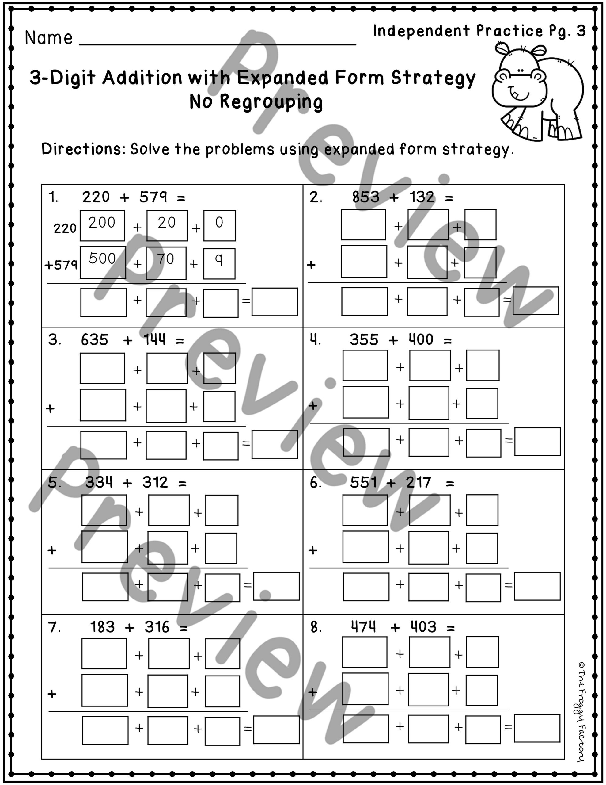 Expanded Form Free Printable Worksheets Expanded Form Free Printable Worksheets