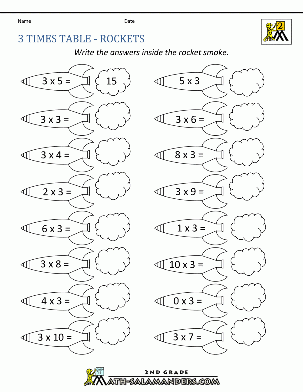 3 Times Table 3 Times Table
