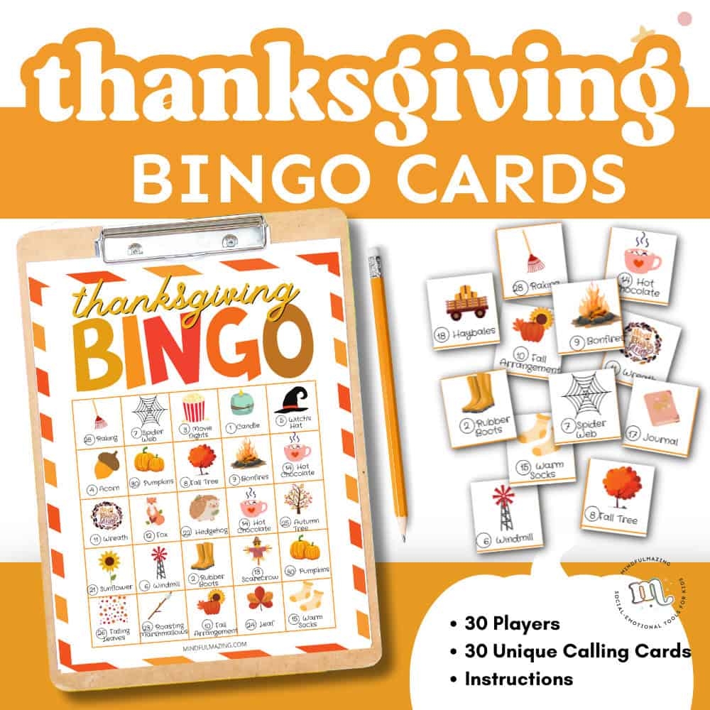 Printable Thanksgiving Bingo Dauber For Preschoolers