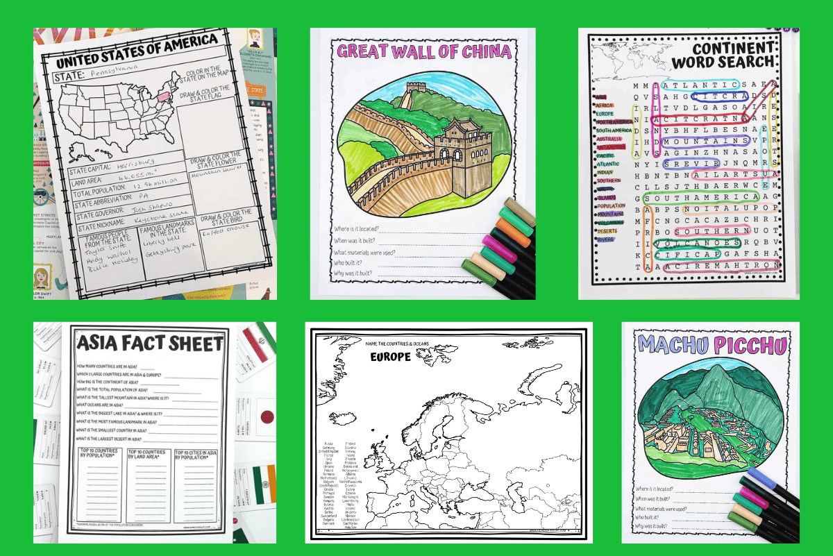 Printable Worksheets Geography Printable Worksheets Geography