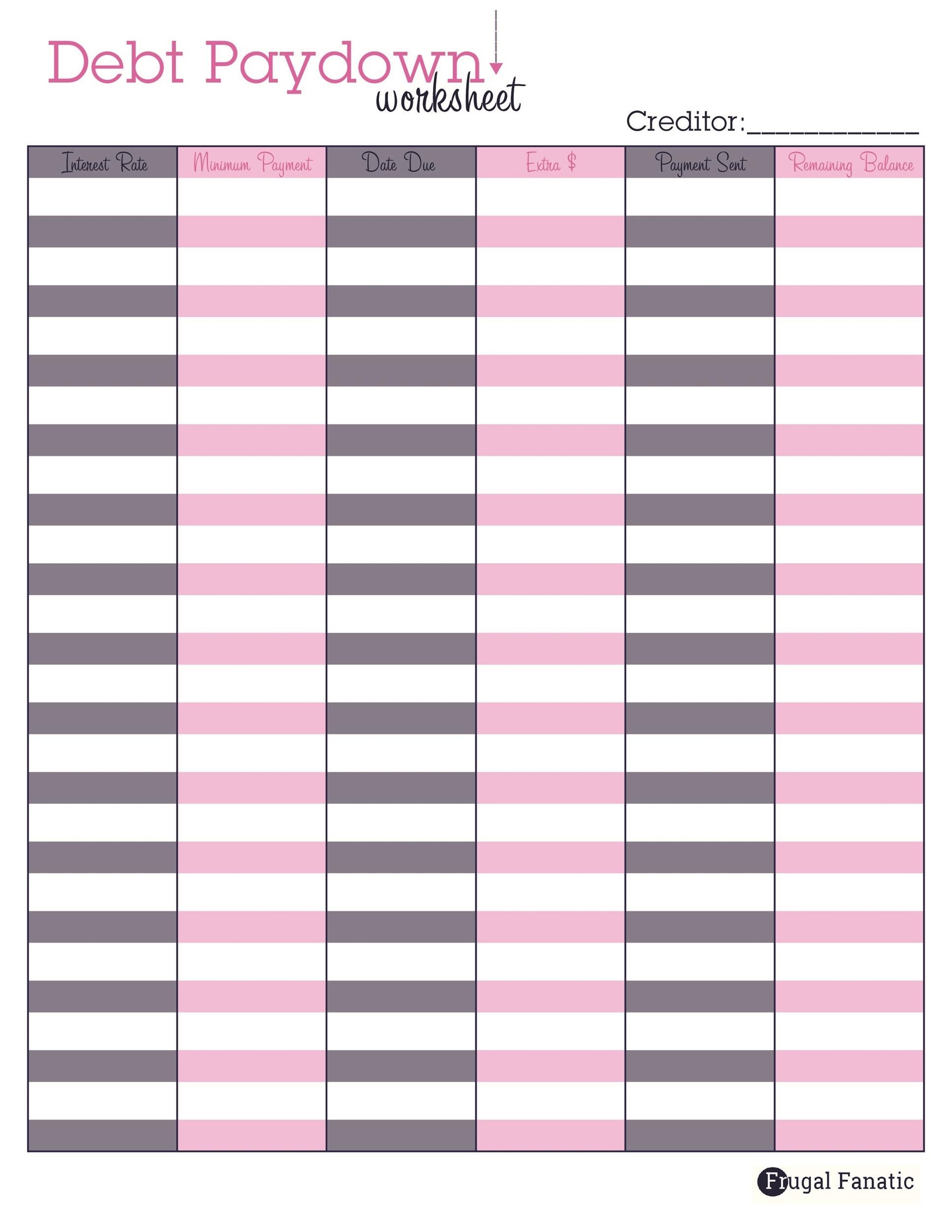 38 Debt Snowball Spreadsheets Forms Calculators 38 Debt Snowball Spreadsheets Forms Calculators