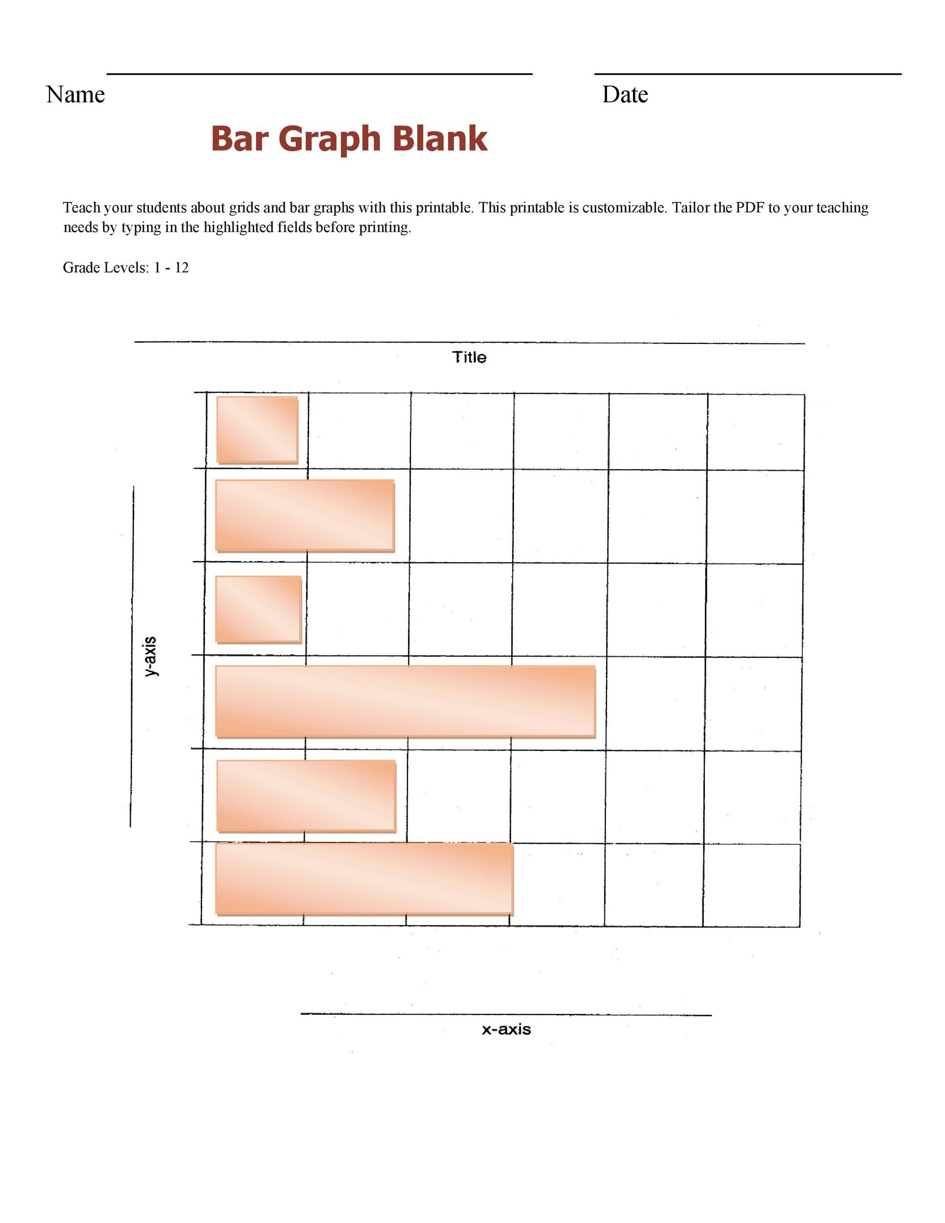 39 Blank Bar Graph Templates Bar Graph Worksheets 