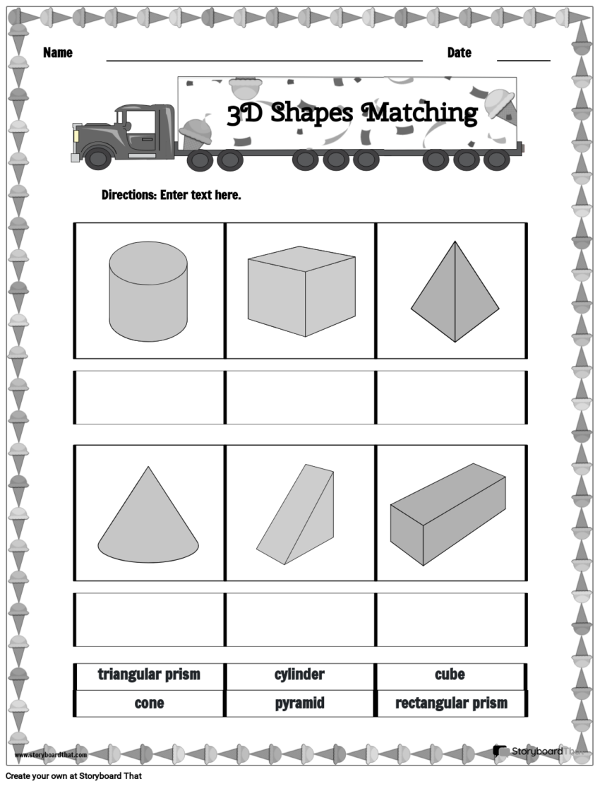 3D Shapes Worksheets Free U0026 Printable