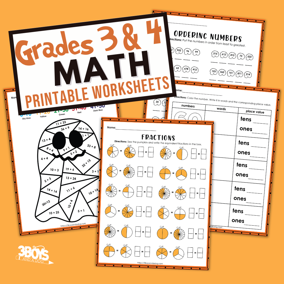 3rd And 4th Grade Math For Halloween Learning 3rd And 4th Grade Math For Halloween Learning
