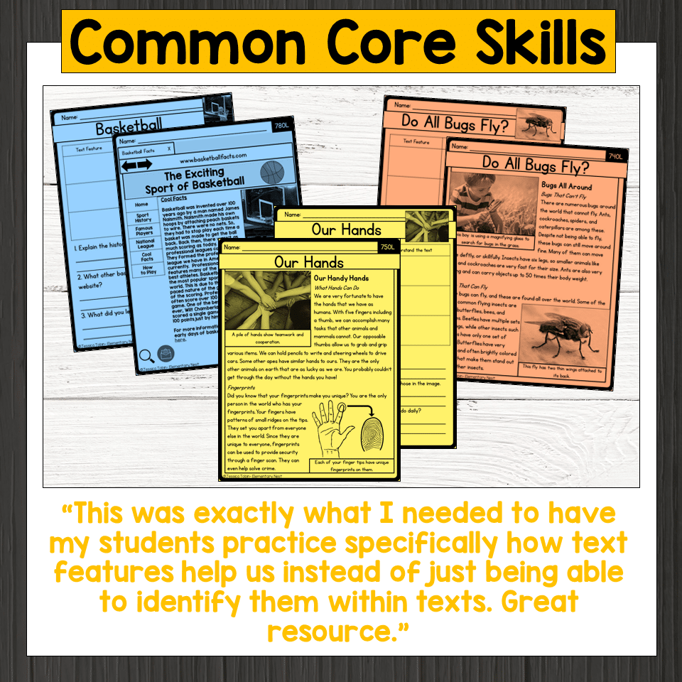 3rd Grade Nonfiction Text Features With Anchor Charts RI 3 5 3rd Grade Nonfiction Text Features With Anchor Charts RI 3 5