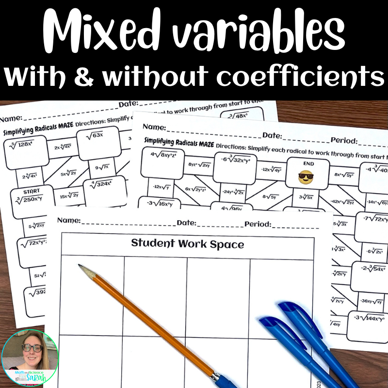Simplifying Radicals Maze Worksheet Answers Simplifying Radicals Maze Worksheet Answers
