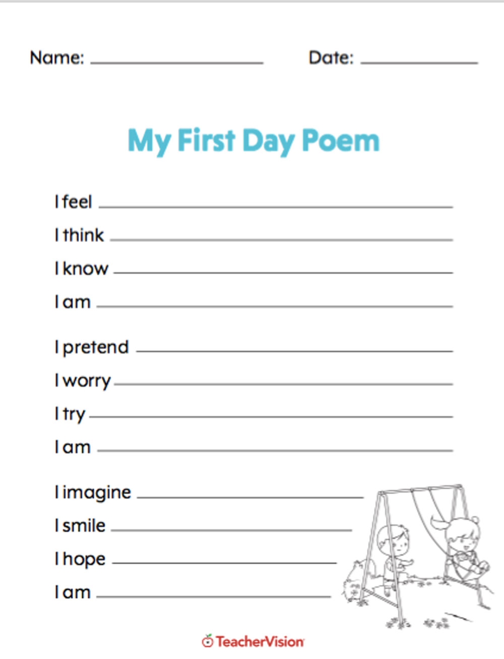 40 First Day Of School Worksheets Printables TeacherVision 40 First Day Of School Worksheets Printables TeacherVision