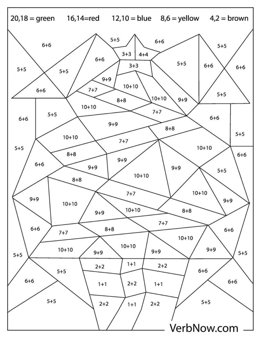 42 Free MATH Coloring Pages Printable PDF