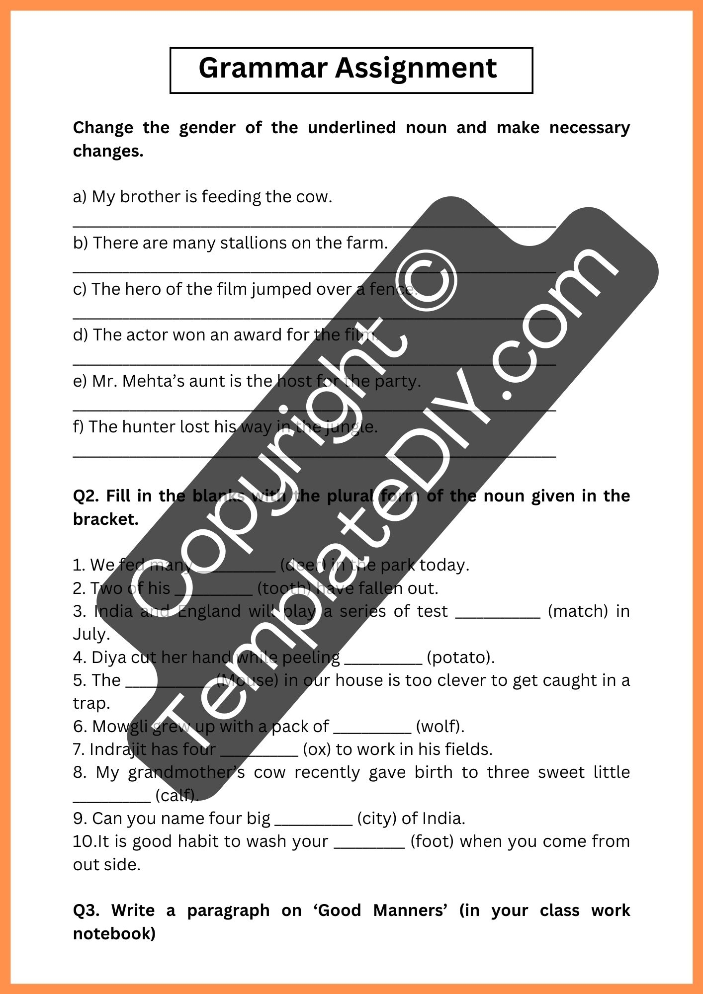 4th Grade Grammar Worksheets Template Printable PDF Word 4th Grade Grammar Worksheets Template Printable PDF Word