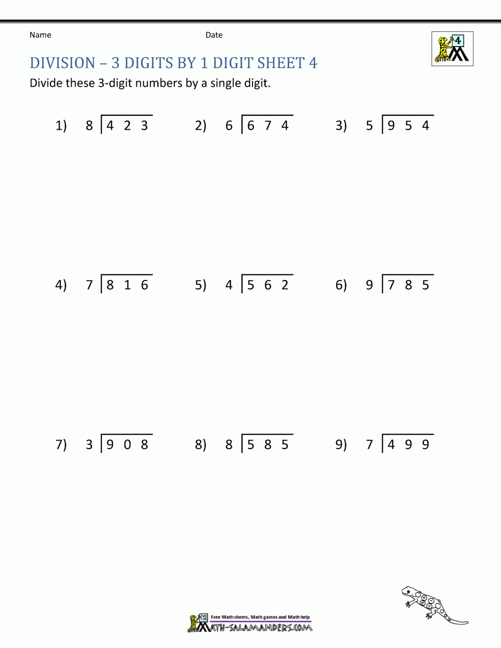 Long Division Worksheets Free Printable Long Division Worksheets Free Printable