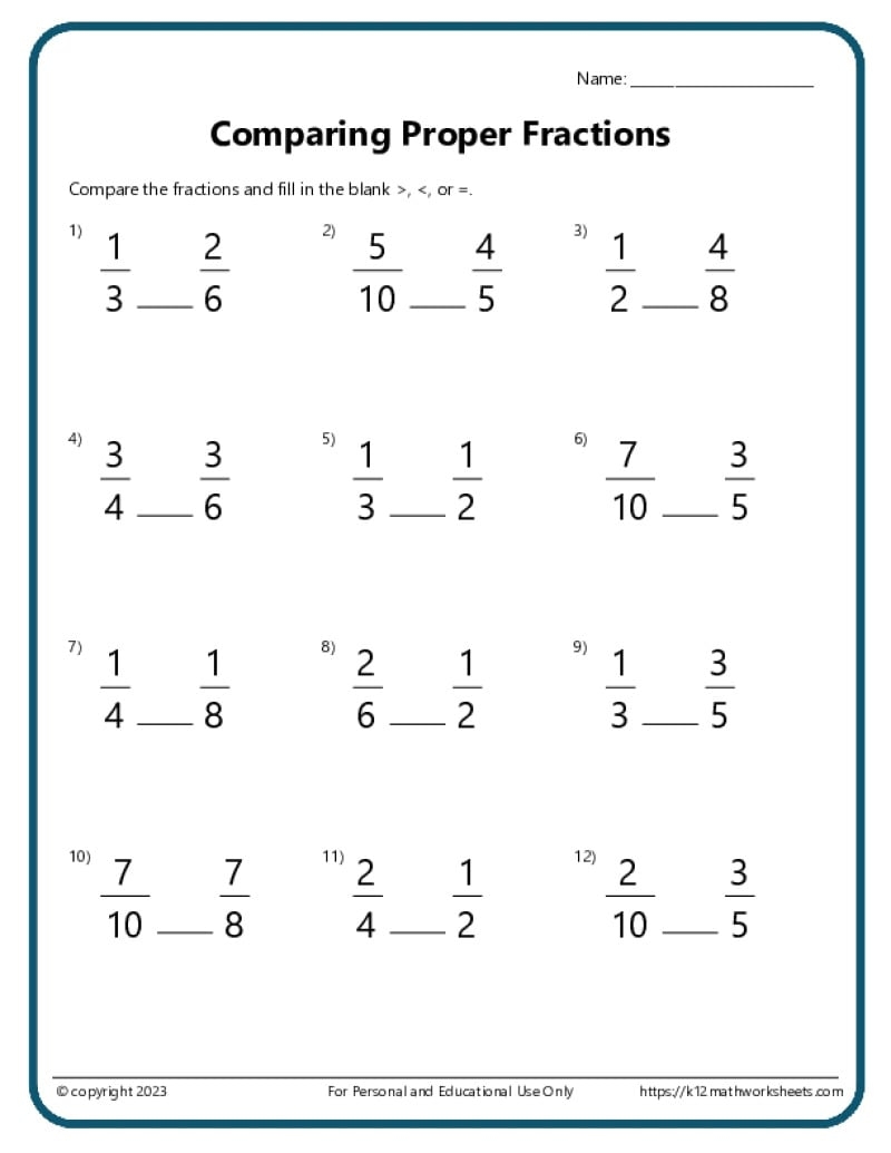 4th Grade Math Worksheets 4th Grade Math Worksheets