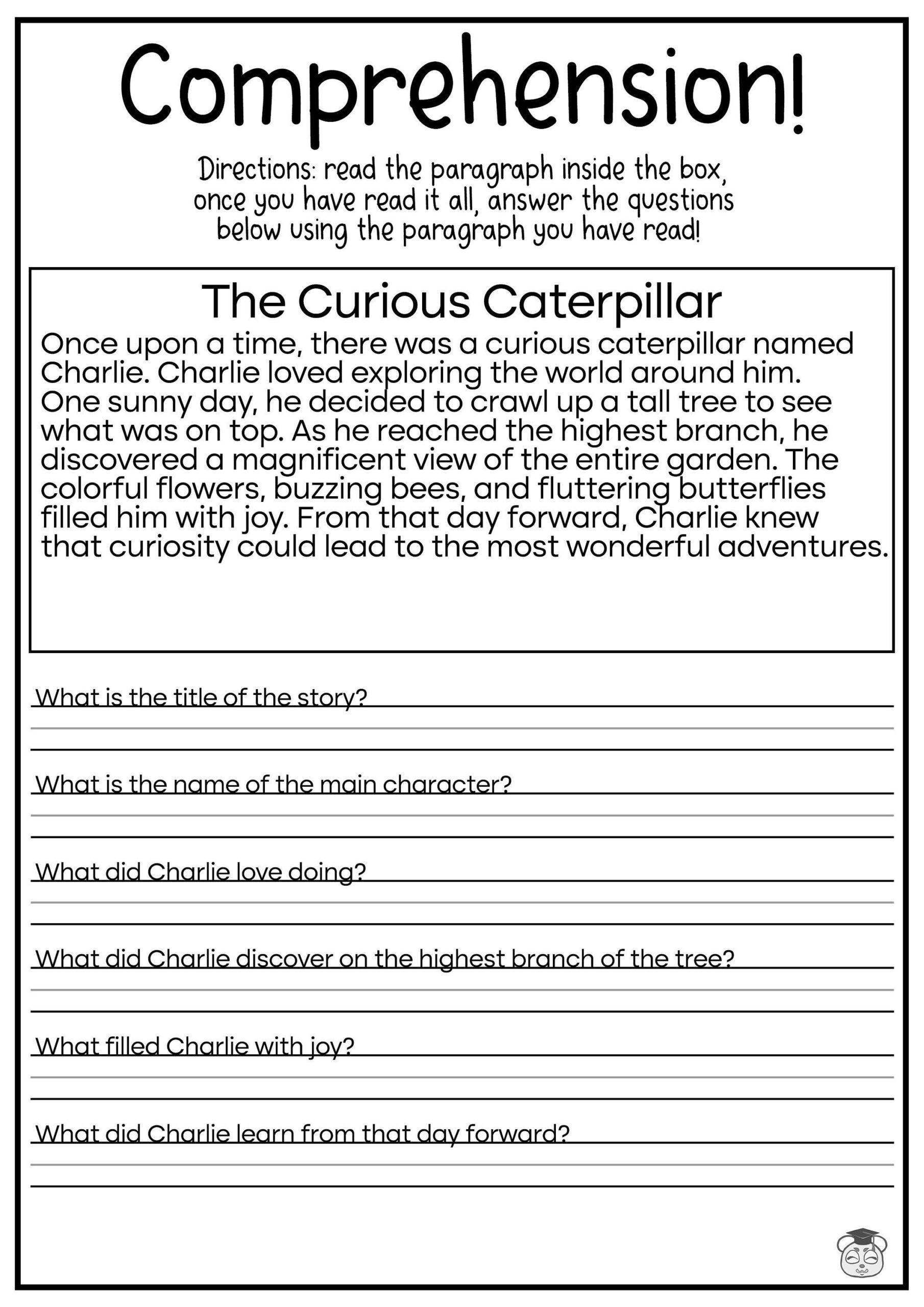 5 Printable Reading Comprehension English Worksheets ages 4 7 KG1 To Grade 2 Etsy Canada 5 Printable Reading Comprehension English Worksheets ages 4 7 KG1 To Grade 2 Etsy Canada