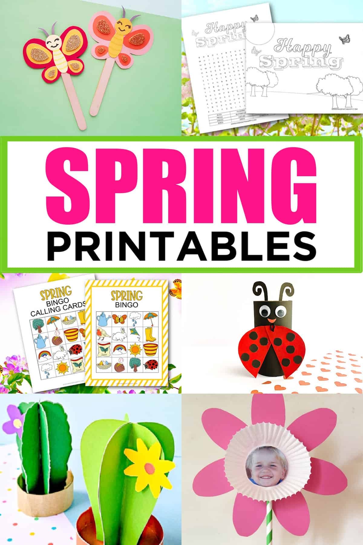 50 Free Spring Printables For Kids Made With HAPPY 50 Free Spring Printables For Kids Made With HAPPY