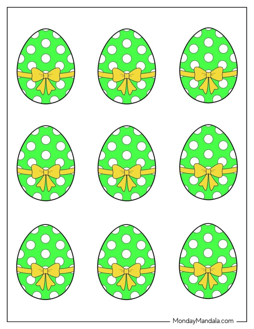 58 Easter Egg Templates Free PDF Printables